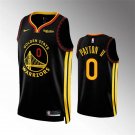 men's & youth Golden State Warriors 0 Gary Payton II Jersey 2023-24 Black Earned Swingman Basketball
