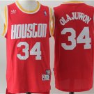 men's & youth Houston Rockets 34 Hakeem Olajuwon Jersey Red Retro Classics Throwback Basketball