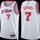 men's & youth Houston Rockets 7 Kevin Durant Jersey 25-26 White City Edition Swingman Basketball