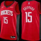men's & youth Houston Rockets 15 Reed Sheppard Jersey Red Icon Edition Swingman Basketball Game