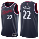 men's & youth LA Clippers 22 Jordan Miller Jersey 2024-25 Navy Icon Edition Swingman Basketball