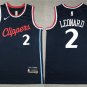 men's & youth LA Clippers 2 Kawhi Leonard Jersey 2024-25 Navy Icon Edition Swingman Basketball