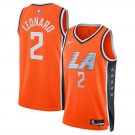 men's & youth LA Clippers 2 Kawhi Leonard Jersey 2025/26 Orange City Edition Swingman Basketball