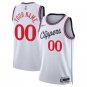 men's & youth LA Clippers 00 Custom name number Jersey 2024-25 White Association Edition Basketball