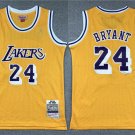 men's & youth Los Angeles Lakers 24 Kobe Bryant Jersey Yellow M&N Classics Throwback Basketball