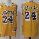 men's & youth Los Angeles Lakers 24 Kobe Bryant Jersey Yellow Retro Classics Throwback Basketball