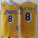 men's & youth Los Angeles Lakers 8 Kobe Bryant Jersey Yellow Retro Classics Throwback Basketball