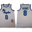 men's & youth Los Angeles Lakers 8 Kobe Bryant Jersey White Retro M&N Classics Throwback Basketball