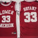 men's & youth Lower Merion High School 33 Kobe Bryant Jersey Red Basketball Player Game