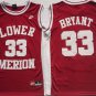 men's & youth Lower Merion High School 33 Kobe Bryant Jersey Red Basketball Player Game