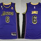 men's & youth Los Angeles Lakers 6 Lebron James Jersey 2022-23 Purple Statement Basketball Game