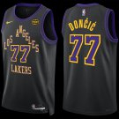 men's & youth Los Angeles Lakers 77 Luka Dončić Jersey 2025-26 Black City Swingman Basketball