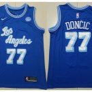 men's & youth Los Angeles Lakers 77 Luka Dončić Jersey Blue Classics Edition Swingman Basketball