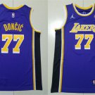 men's & youth Los Angeles Lakers 77 Luka Dončić Jersey Purple Statement Swingman Basketball