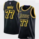 men's & youth Los Angeles Lakers 77 Luka Dončić Jersey Black City Edition Swingman Basketball Game