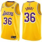 men's & youth Los Angeles Lakers 36 Marcus Smart Jersey 2025-26 Icon Edition Gold Basketball Game