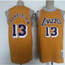 men's & youth Los Angeles Lakers 13 Wilt Chamberlain Jersey Gold M&N Classics Throwback Basketball