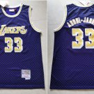 men's & youth Los Angeles Lakers 33 Kareem Abdul-Jabbar Jersey Purple Classics Throwback Basketball