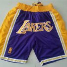 men's Los Angeles " Lakers " Just Don Purple Classics Pocket Swingman Basketball Shorts