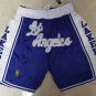 men's " Los Angeles " Lakers Just Don Blue Classic Pocket Swingman Basketball Shorts