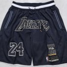 men's Los Angeles Lakers 24 Kobe Bryant Black 2025 Classic Pocket Swingman Basketball Shorts
