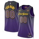 men's & youth Los Angeles Lakers 00 Custom name number Jersey 2024-25 Purple City Edition Basketball