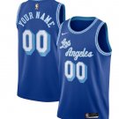 men's & youth Los Angeles Lakers 00 Custom name number Jersey Royal Classics Edition Basketball