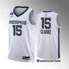 men's & youth Memphis Grizzlies 15 Brandon Clarke Jersey 2023 White Association Swingman Basketball