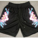 men's Miami Heat Black ' Pink Panther ' Classic Zipper Pocket Swingman Basketball Shorts