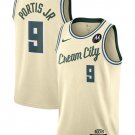 men's & youth Milwaukee Bucks 9 Bobby Portis Jr Jersey Cream 2025-26 City Swingman Basketball