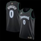 men's & youth Minnesota Timberwolves 0 Donte DiVincenzo Jersey 2025-26 Black Classic Basketball