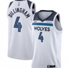men's & youth Minnesota Timberwolves 4 Rob Dillingham Jersey White Association Swingman Basketball