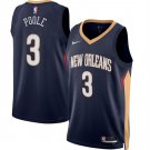 men's & youth New Orleans Pelicans 3 Jordan Poole Jersey Icon Edition Navy Swingman Basketball