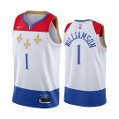 men's & youth New Orleans Pelicans 1 Zion Williamson Jersey White 2021 City Swingman Basketball