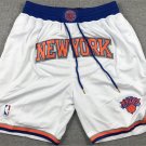 men's " New York " Knicks White Association Edition Classic Zipper Pocket Swingman Basketball Shorts