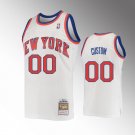 men's & youth New York Knicks 00 Custom name number Jersey White M&N Relaod Classics Basketball