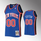 men's & youth New York Knicks 00 Custom name number Jersey Blue M&N Relaod Classics Basketball