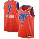 men's & youth Oklahoma City Thunder 7 Chet Holmgren Jersey Orange Statement Swingman Basketball