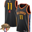 men's & youth Oklahoma City Thunder 11 Isaiah Joe Jersey Black 2025 Finals City Edition Basketball