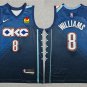 men's & youth Oklahoma City Thunder 8 Jalen Williams Jersey Navy 2025-26 City Swingman Basketball
