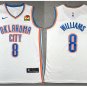 men's & youth Oklahoma City Thunder 8 Jalen Williams Jersey White Association Swingman Basketball