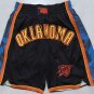 men's " Oklahoma " City Thunder Black 2024-25 City Classic Zipper Pocket Swingman Basketball Shorts