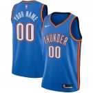 men's & youth Oklahoma City Thunder 00 Custom name number Jersey Blue Icon Swingman Basketball