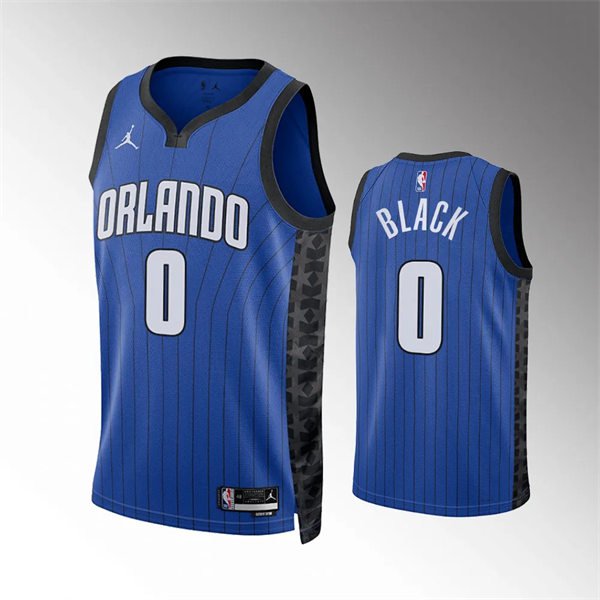 men's & youth Orlando Magic 0 Anthony Black Jersey Blue Statement Edition Swingman Basketball