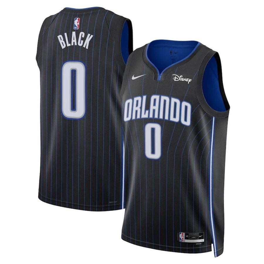 men's & youth Orlando Magic 0 Anthony Black Jersey Black Icon Edition Swingman Basketball Game