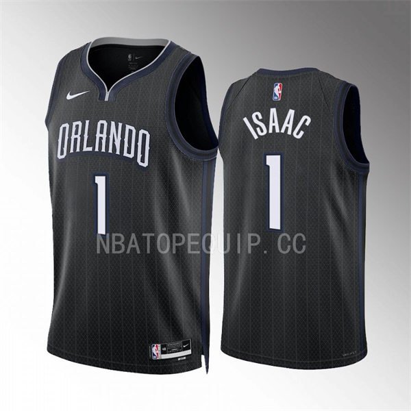men's & youth Orlando Magic 1 Jonathan Isaac Jersey 2022-23 Black City Edition Swingman Basketball