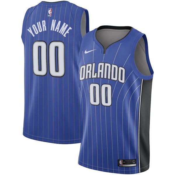 men's & youth Orlando Magic 00 Custom name number Jersey Royal Icon Edition Swingman Basketball