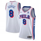 men's & youth Philadelphia 76ers 8 Paul George Jersey White Association Edition Swingman Basketball