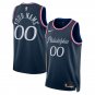 men's & youth Philadelphia 76ers 00 Custom name number Jersey Navy 2025-26 City Edition Basketball