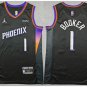 men's & youth Phoenix Suns 1 Devin Booker Jersey 2025-26 Black Statement Swingman Basketball